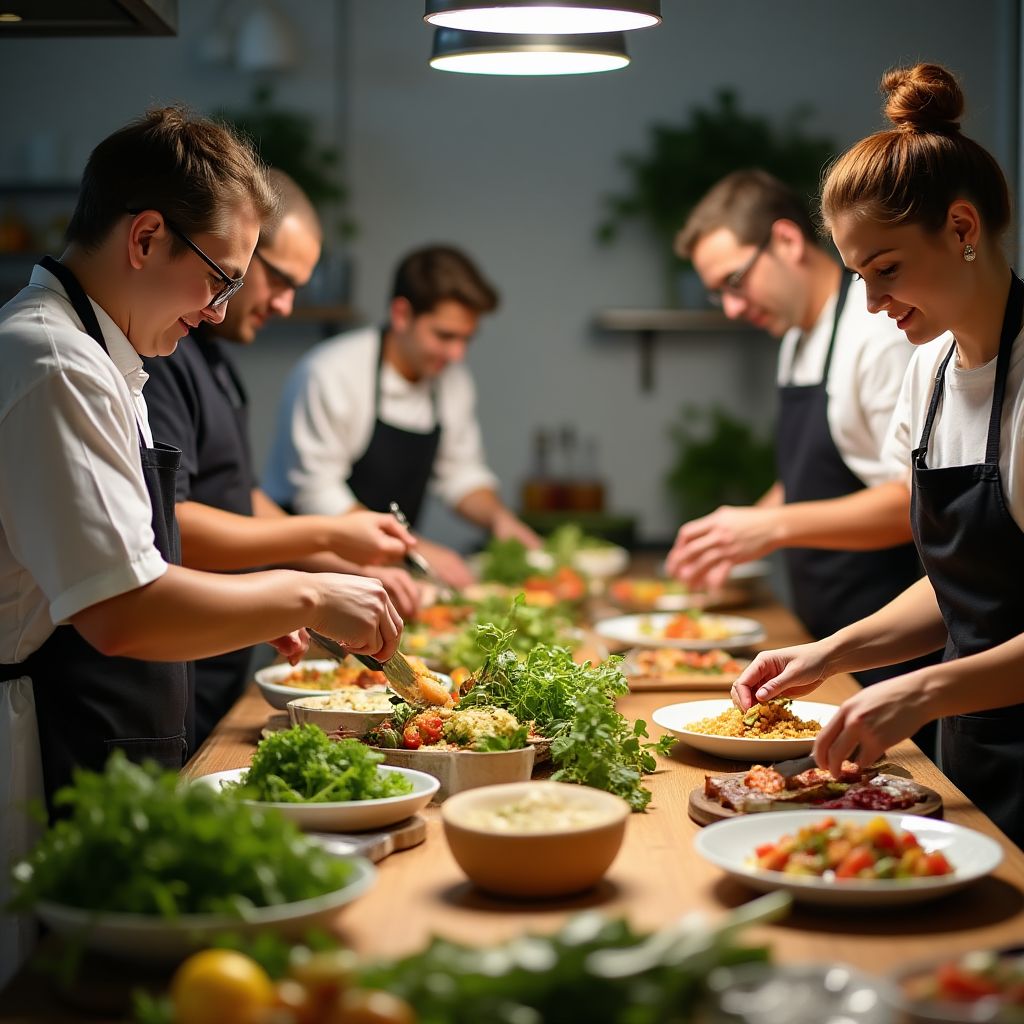 Taller de cocina orgánica en acción