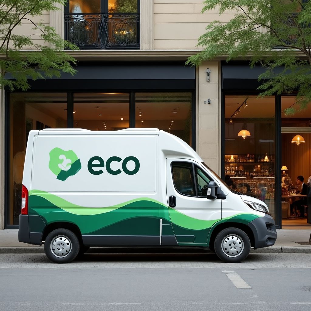 Vehículos de entrega eléctricos ecológicos